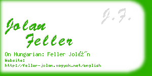 jolan feller business card